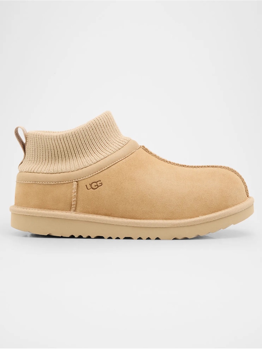 UGG Kids's Slip-On Ankle Boot in Chestnut Tan Size 1